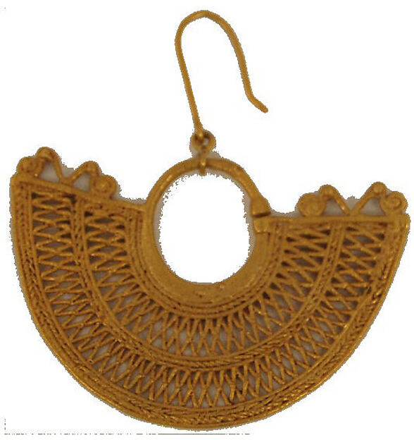 Pair of Ear Ornaments by an unrecorded maker, The Metropolitan Museum of Art